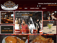 Tablet Screenshot of lockerroombarandgrillmn.com